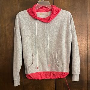 Zella Gray and Pink Turtleneck Sweater